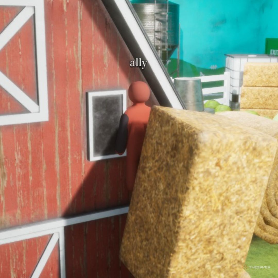 Hay bale hide — Farm