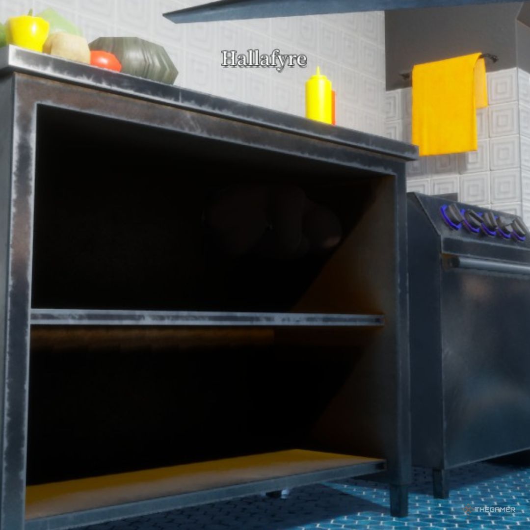 Kitchen shelving hide — Mansion